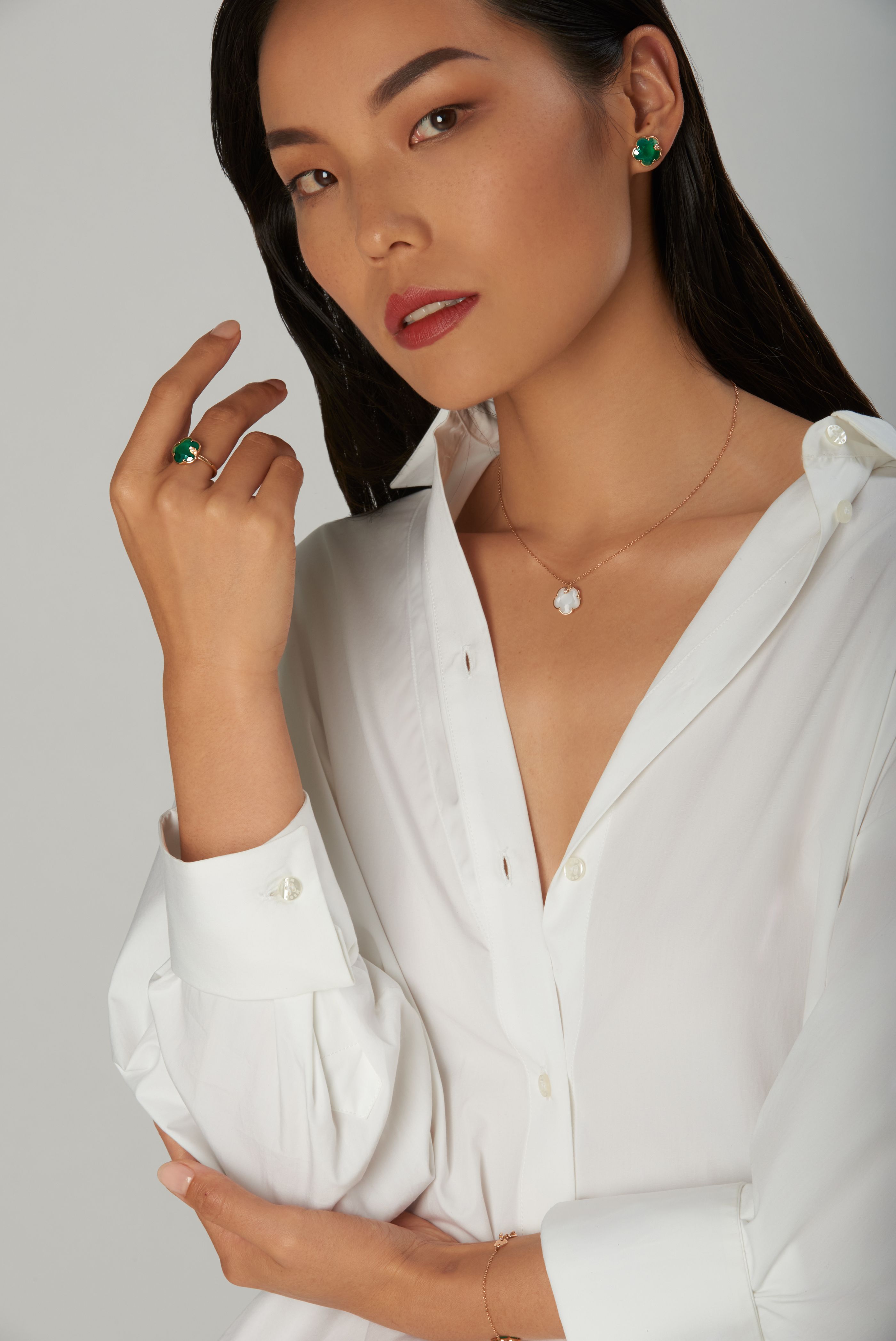 Pasquale bruni - Petit Joli - Green Agate & Moonstone - NZ