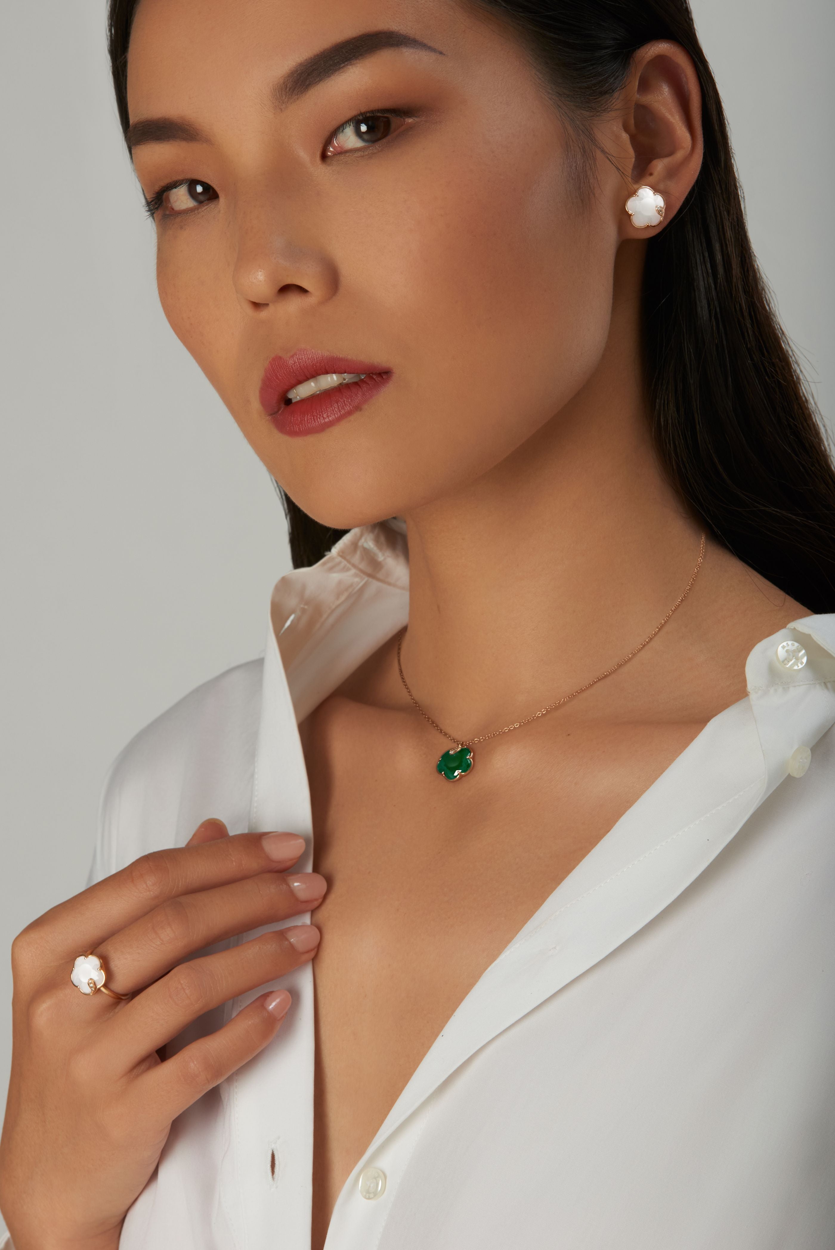 Pasquale bruni - Petit Joli- Green Agate & Moonstone - NZ
