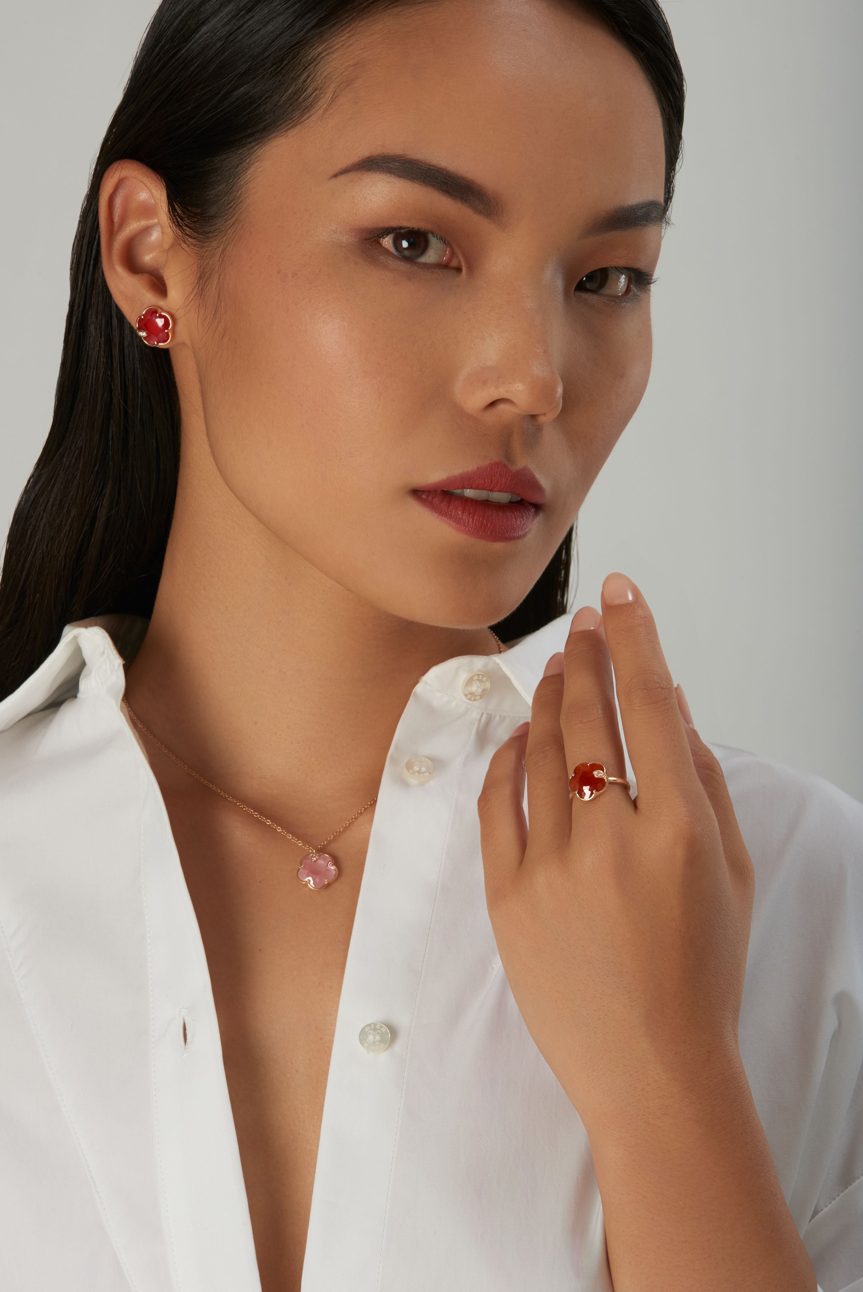 Pasquale Bruni - Petit Joli - Carnelian & Pink Chalcedony - NZ