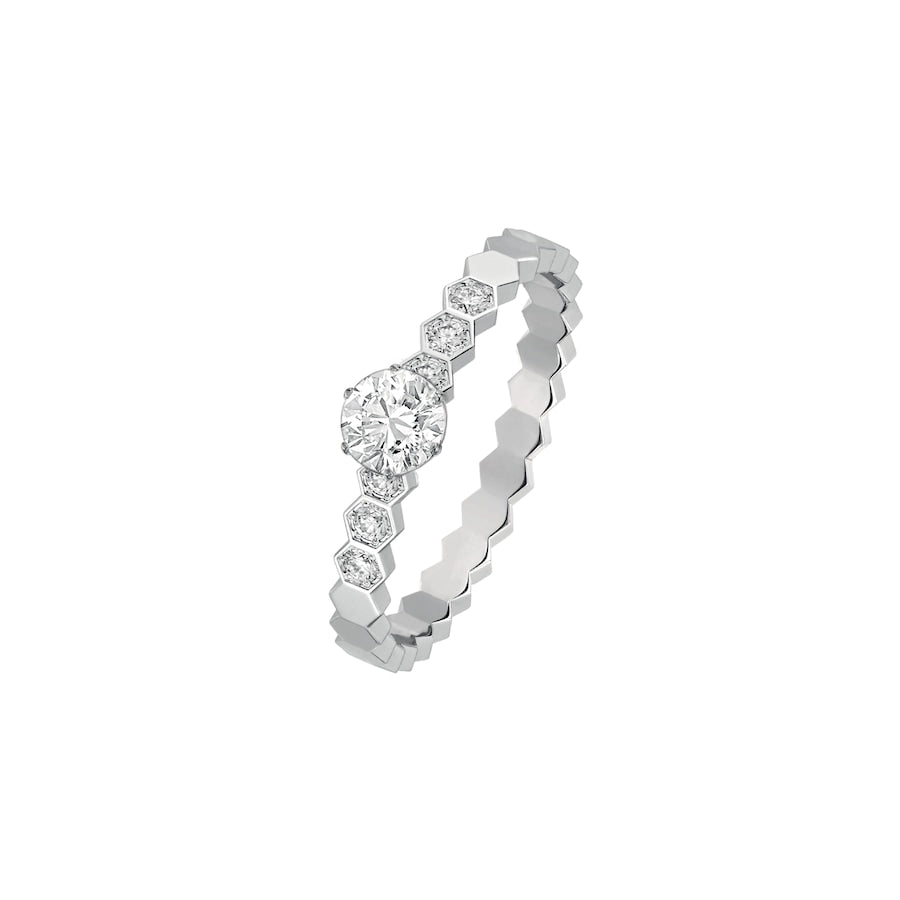 Bee de Chaumet Solitaire White Gold -Size 52