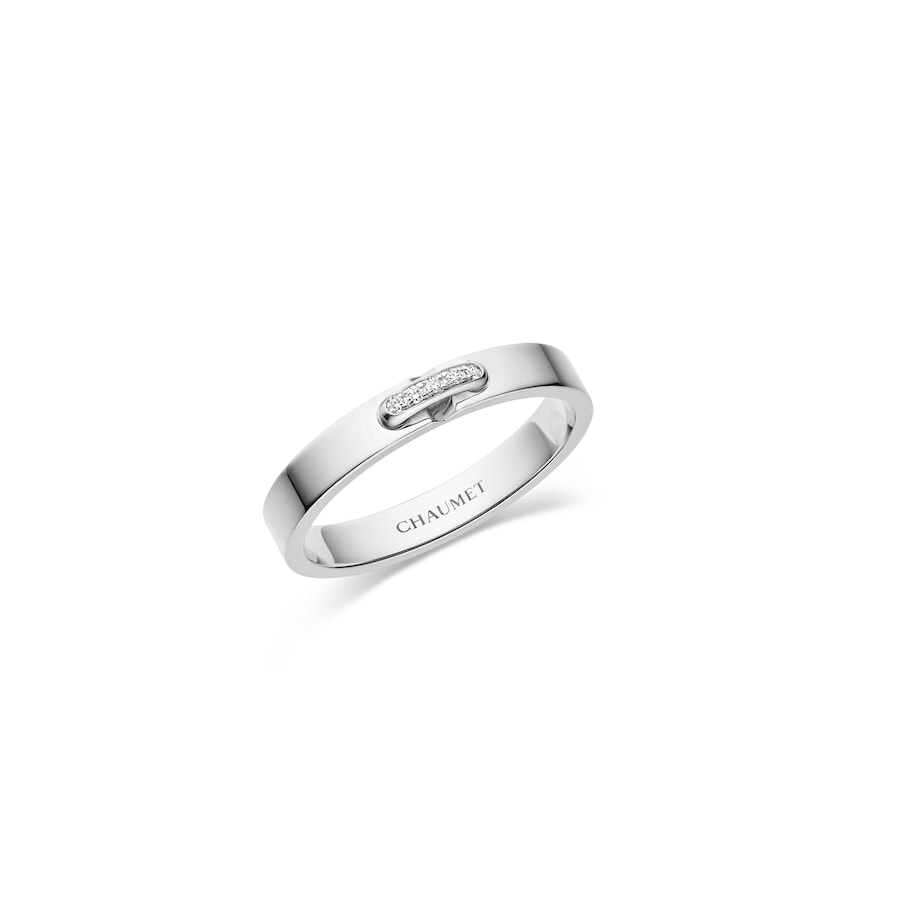 Liens Evidence - Ring - Platinum - W/Diamonds - 3mm