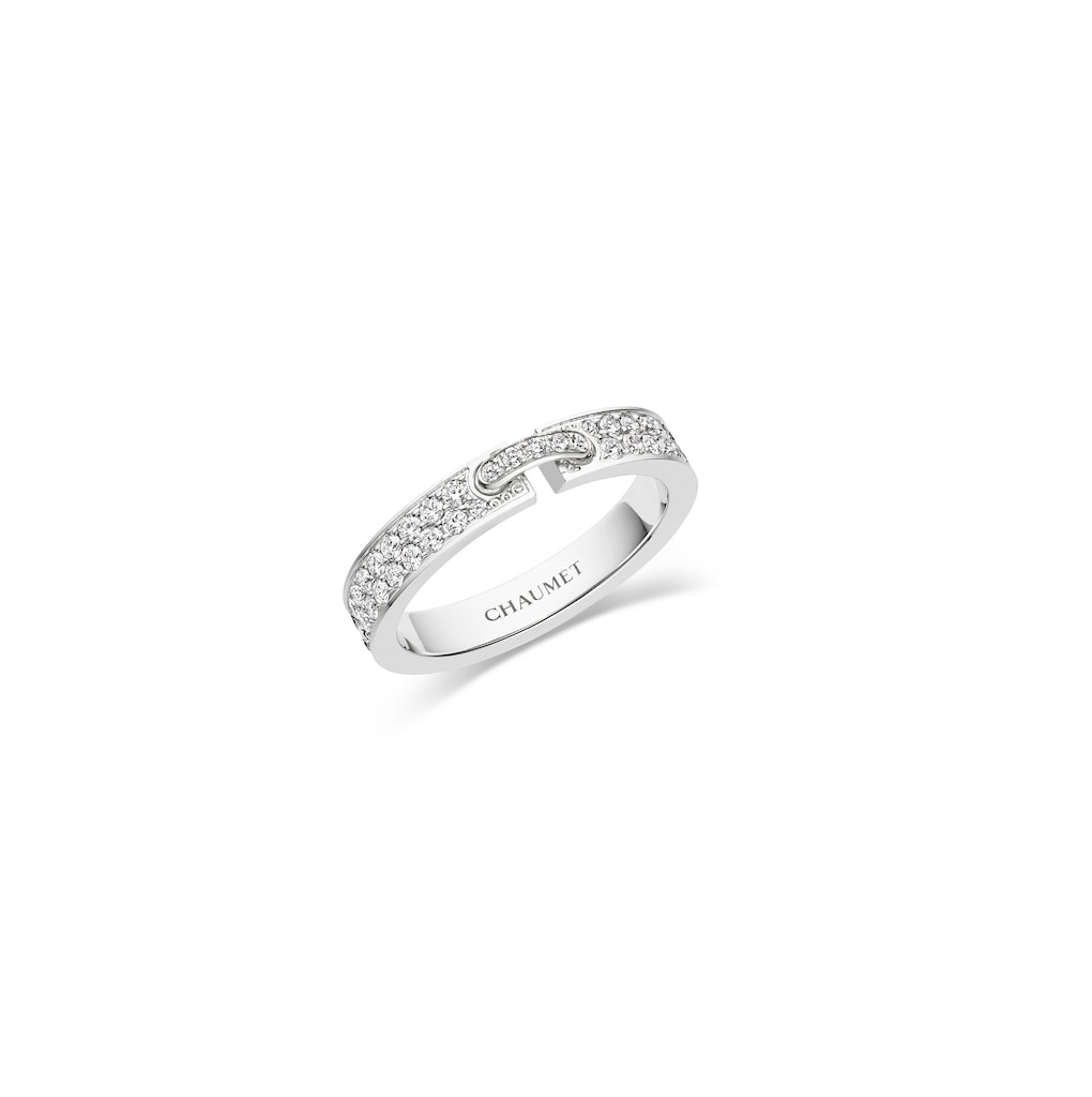 Liens Evidence - Ring - White Gold - Full Pave - 4mm