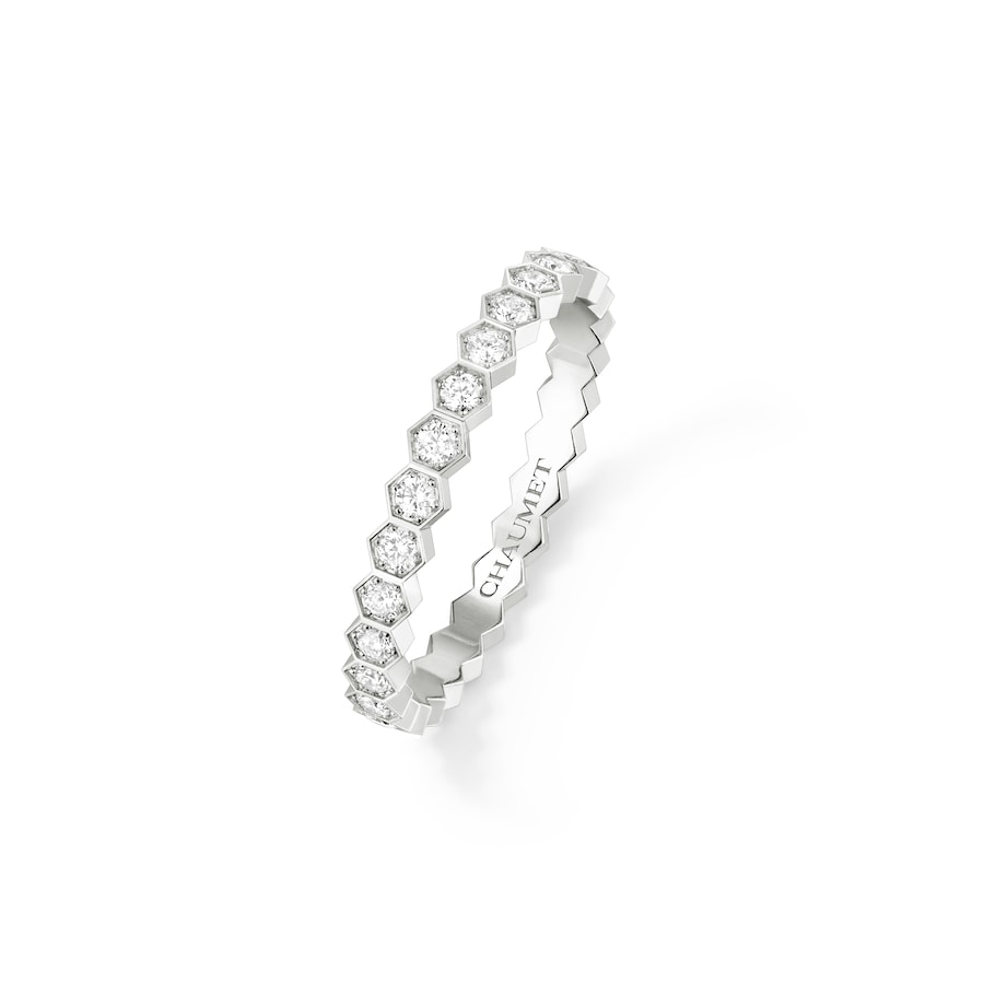 Bee de Chaumet - Ring - White Gold - 2.5mm - Full Diamond