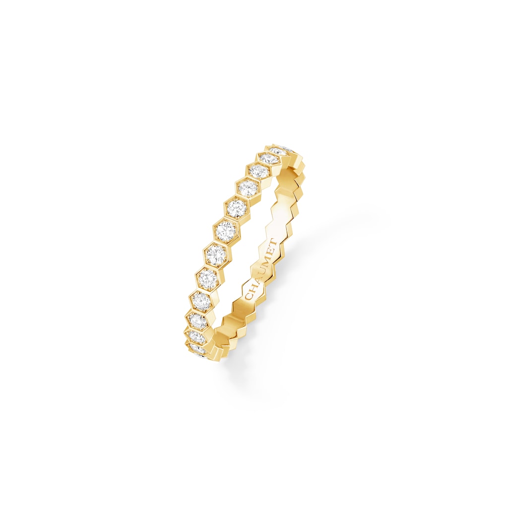 Bee de Chaumet - Ring - Yellow Gold - Full Pave - 2.5mm