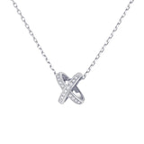 Jeux de Liens - Necklace - White Gold - Full Pave - X