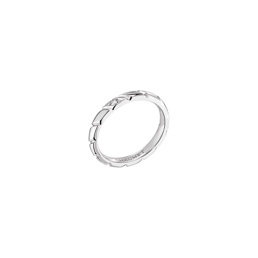 Torsade - Ring - Platinum - 1 Diamond - 2.5mm