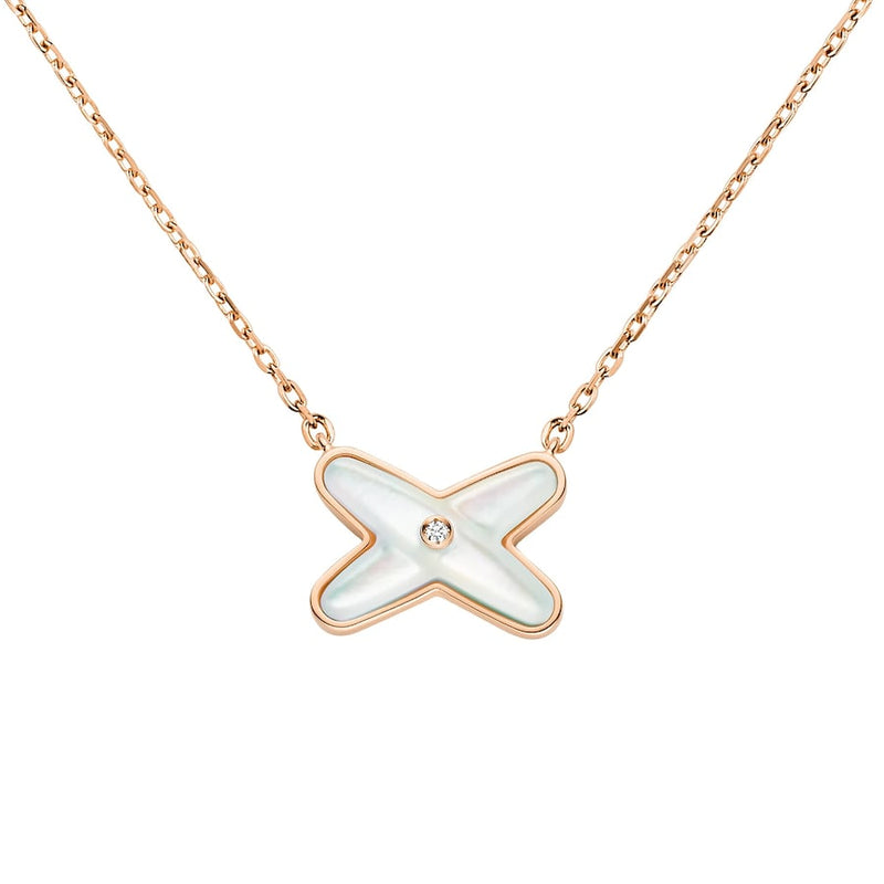 Jeux de Liens - Necklace - Mother of Pearl - Rose Gold