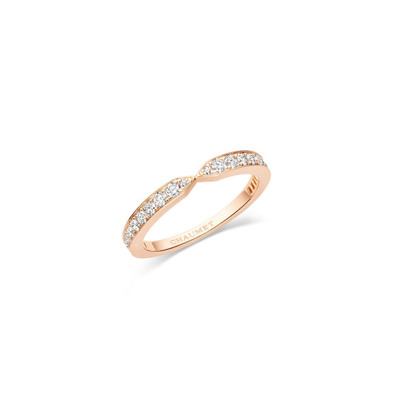 Triomphe - Ring - Rose gold - Full Pave -  2.5mm