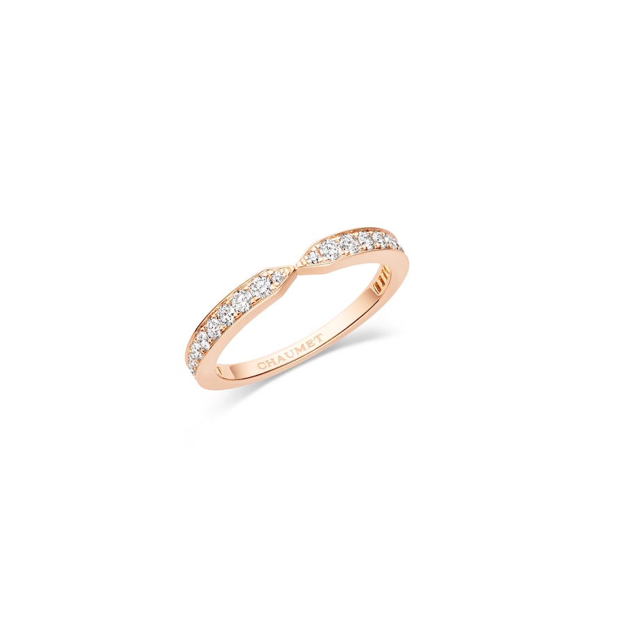 Triomphe - Ring - Rose gold - Full Pave -  2.5mm