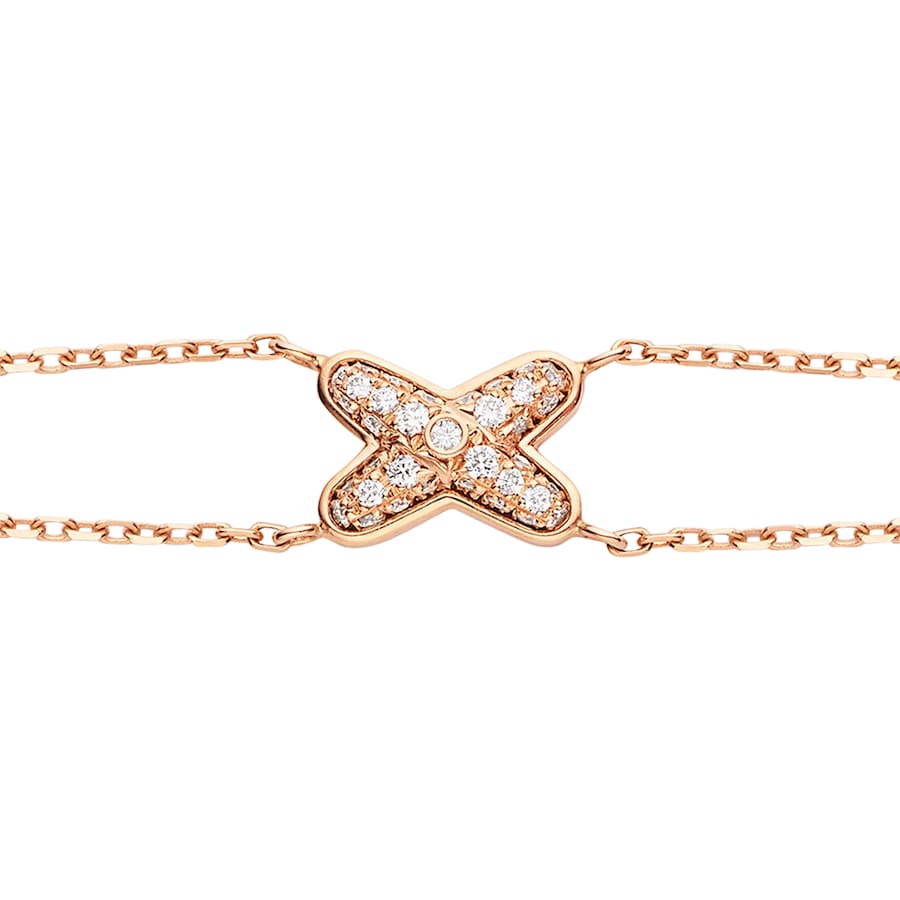 Liens Bracelet - Diamond - Rose Gold