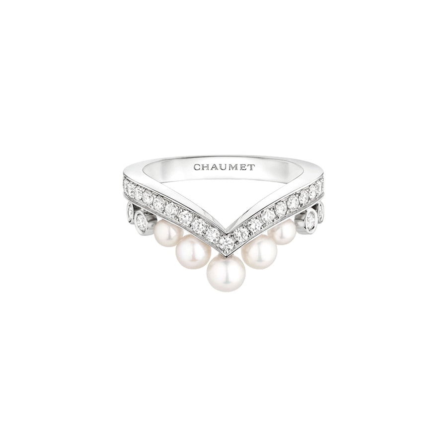 Joséphine Aigrette - Ring - White Gold - Mother of pearl