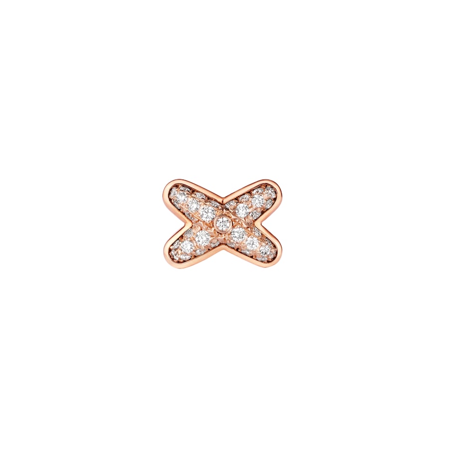 Jeux de Liens - Earring - Rose Gold - Full Pave
