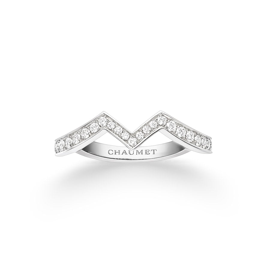 Josephine - Amour d'Aigrette - Platinum - Wedding Band
