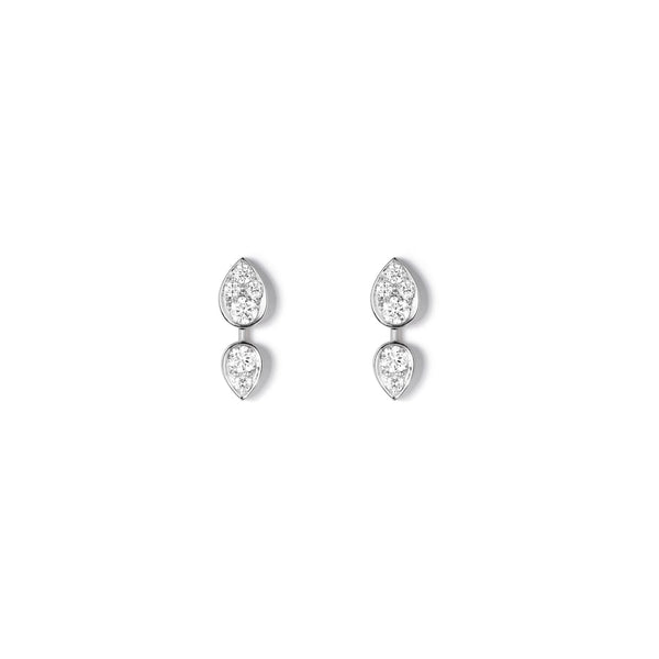 Josephine Rounds dAigrettes - Earrings - White Gold - Brilliant cut Diamonds