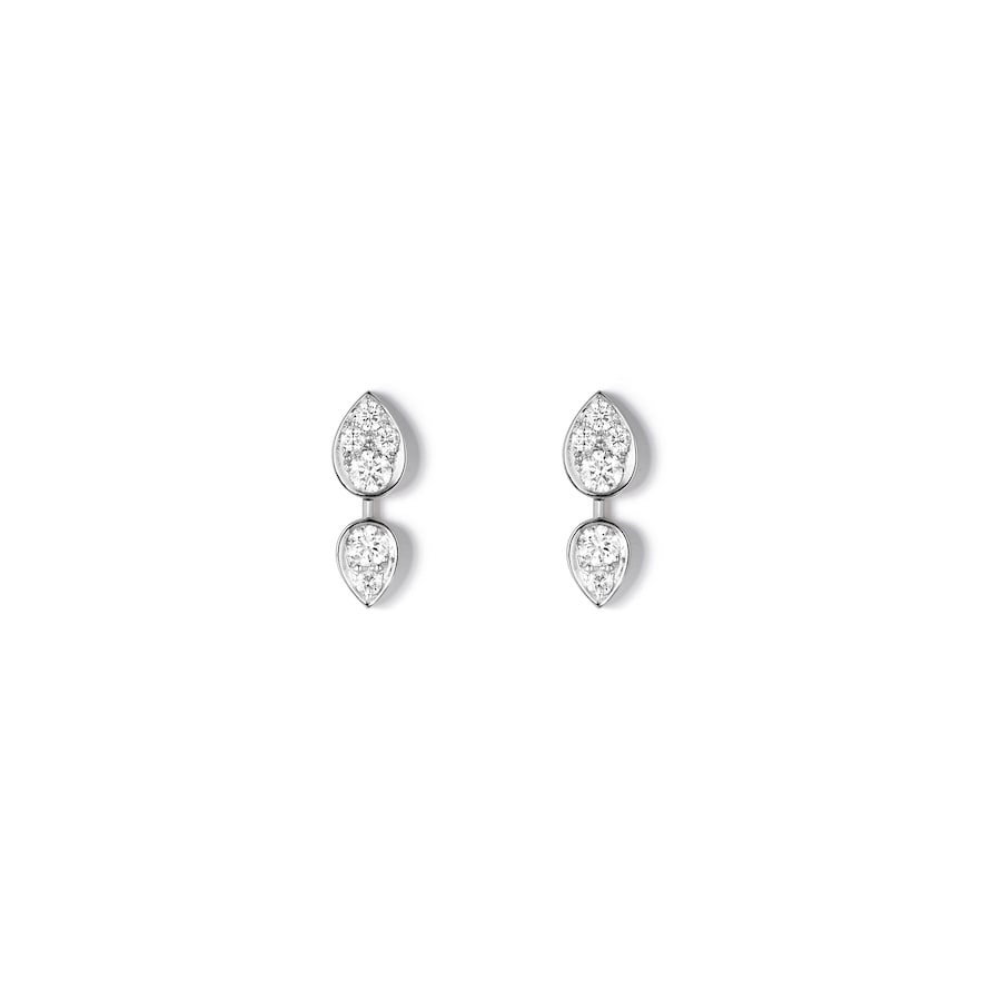 Josephine Rounds dAigrettes - Earrings - White Gold - Brilliant cut Diamonds
