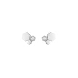 Bee de Chaumet - Earrings - White Gold - Honeycomb