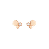Bee de Chaumet - Earrings - Rose Gold - Honeycomb