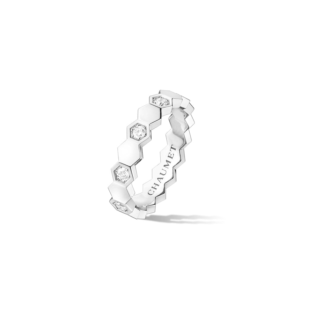Bee de Chaumet - Ring -  White Gold - Semi Pave - 4mm