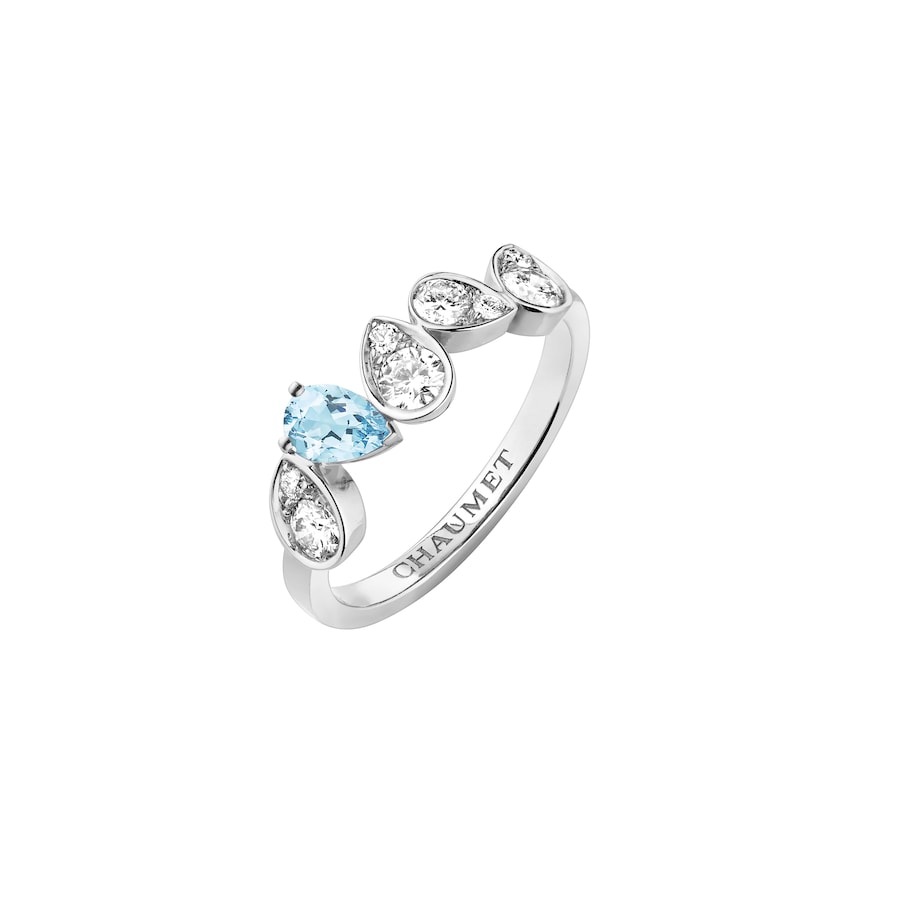 Josephine Ronde d'Aigrette -  Ring -  Aquamarine & Diamonds
