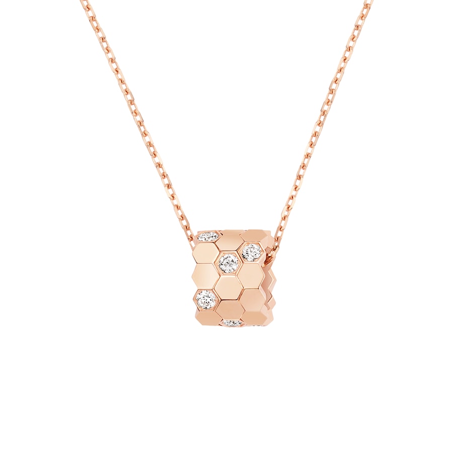 Bee de Chaumet - Necklace - Rose Gold - Semi Pave - S