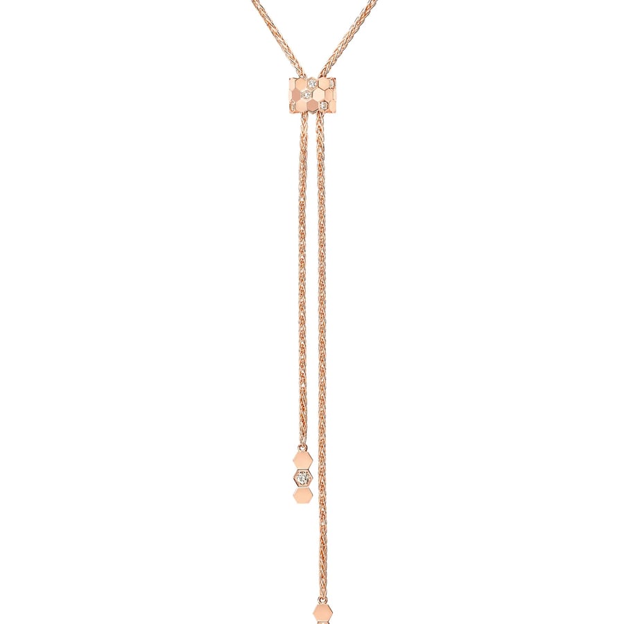 Bee de Chaumet - Necklace - Rose Gold - Motif Tie