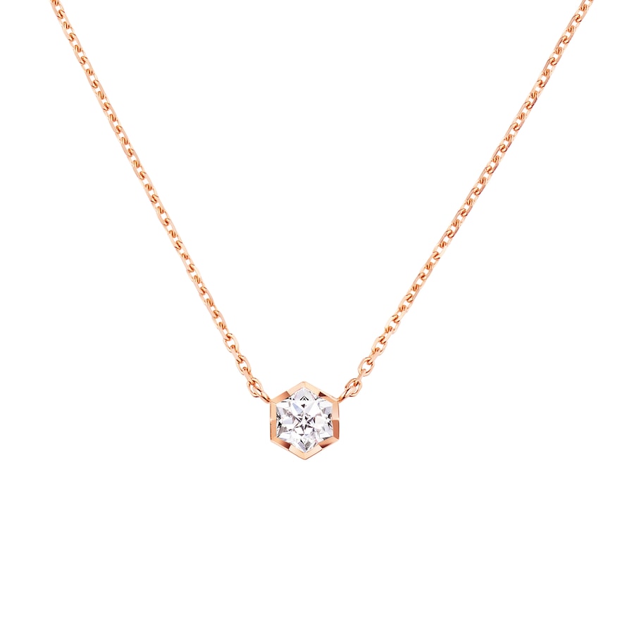 Bee de Chaumet - Neckalce - Rose Gold - Empress-cut diamond.