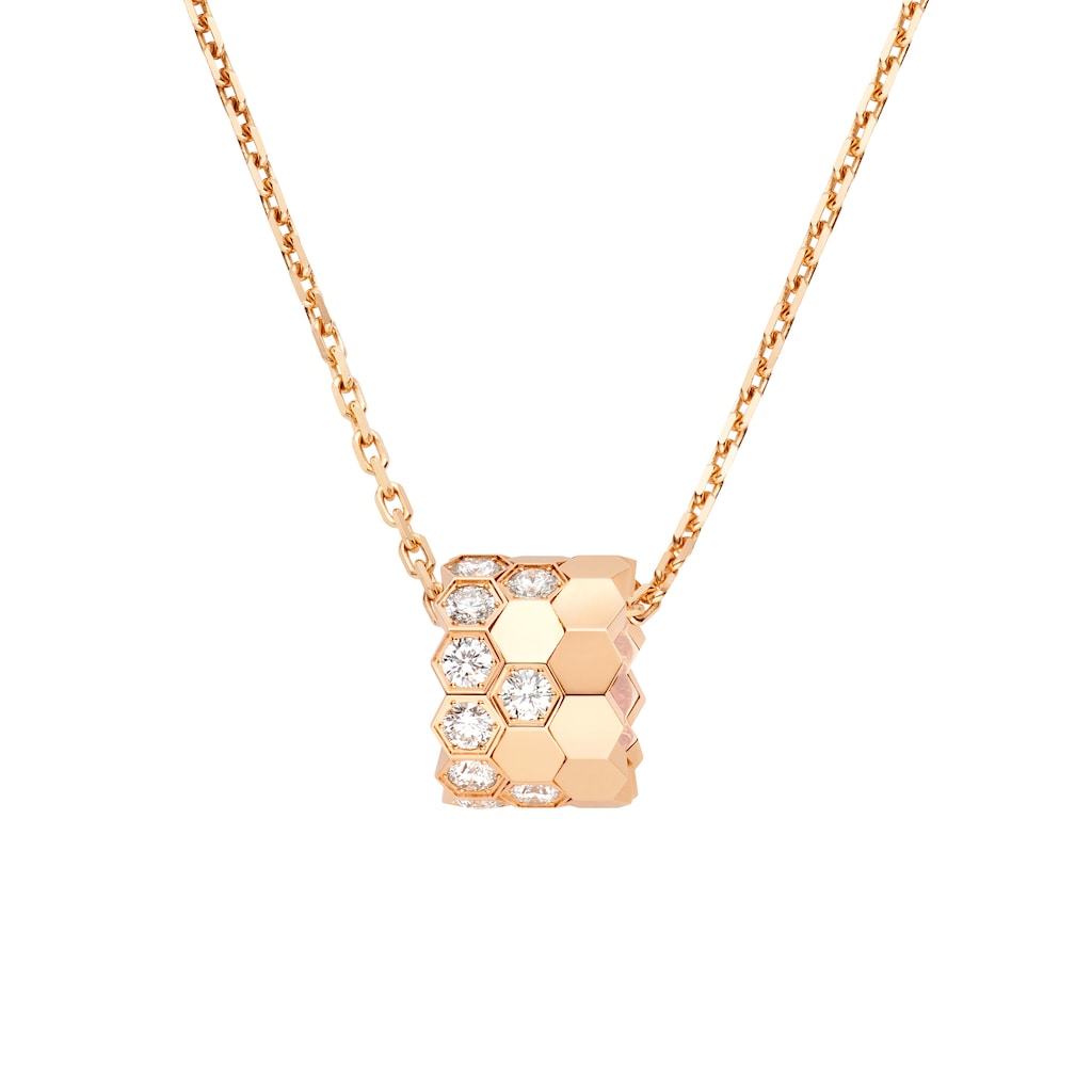Bee de Chaumet - Necklace - Rose Gold - Semi Pave - M