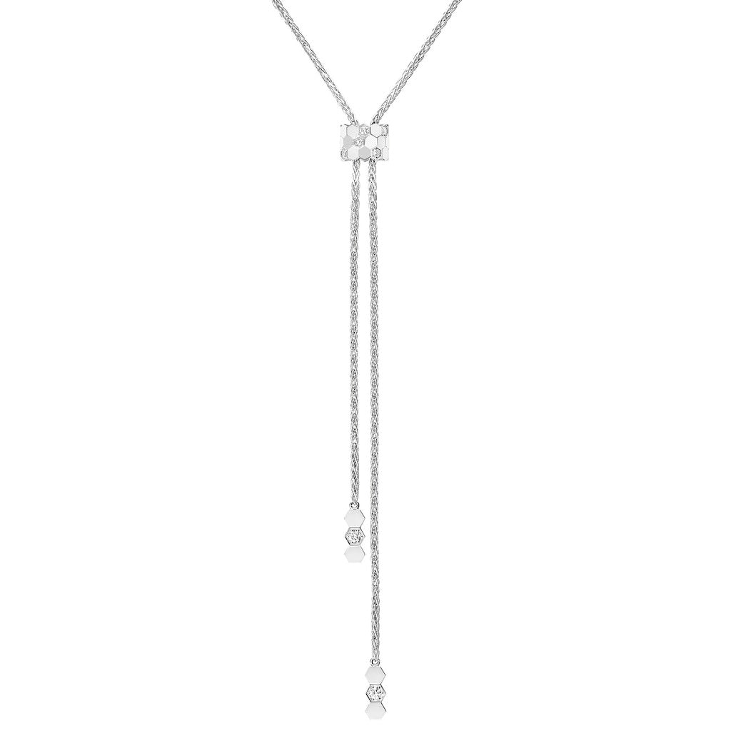 Bee de Chaumet - Necklace - White gold - Motif Tie