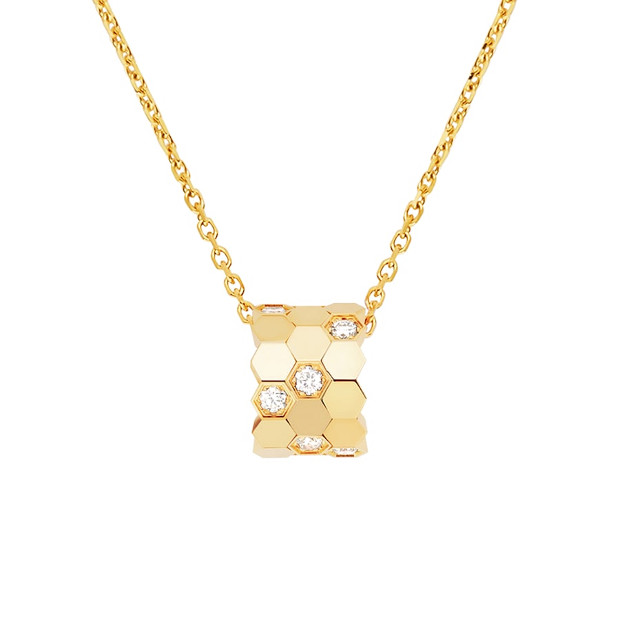 Bee de Chaumet - Necklace - Yellow Gold - Semi Pave - M