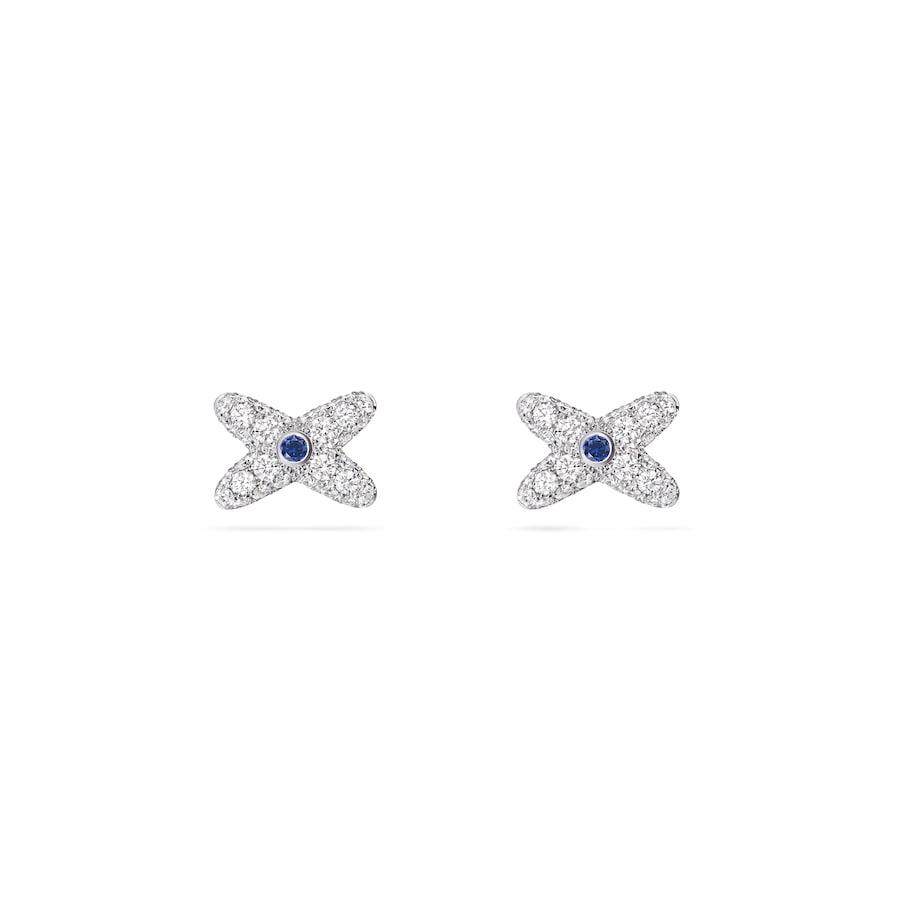 Jeux de Liens - Earrings - White Gold - w/Sapphires