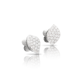 Petit Garden Earrings - White Gold Stud