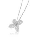 Petit Garden Necklace - White Gold - Medium Flower
