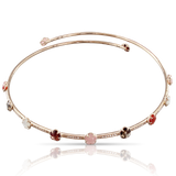 Figlia Dei Fiori Choker - Pink  & Red
