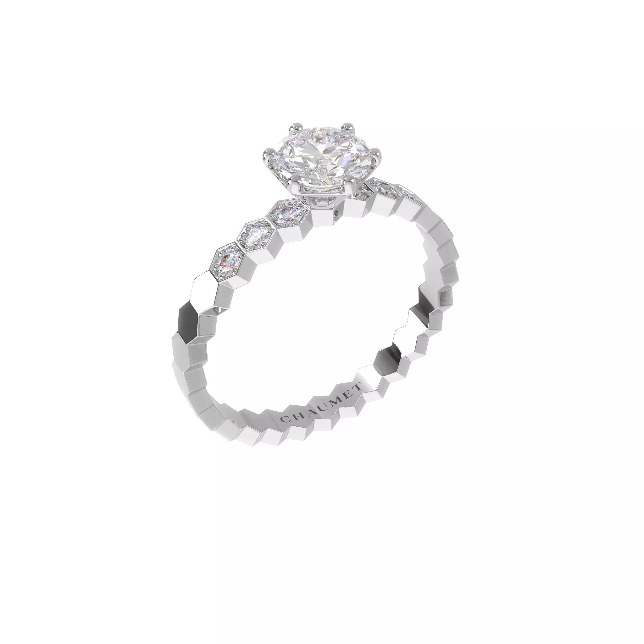 Bee de Chaumet - Solitaire 0.5ct - White Gold - Size 54