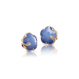 Petit Joli Earrings - White Agate & Lapis Lazuli