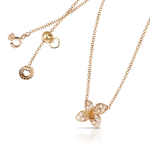 Petit Garden Necklace - Rose Gold - Diamond - XSmall