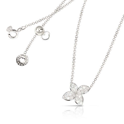 Petit Garden Necklace - White Gold - Diamond - XSmall
