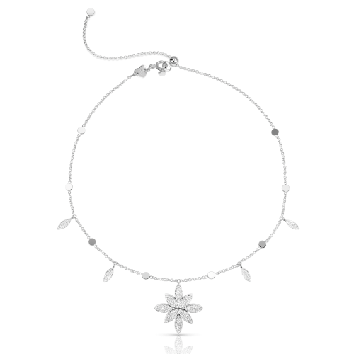 Ghirlanda Necklace - White gold - Diamonds