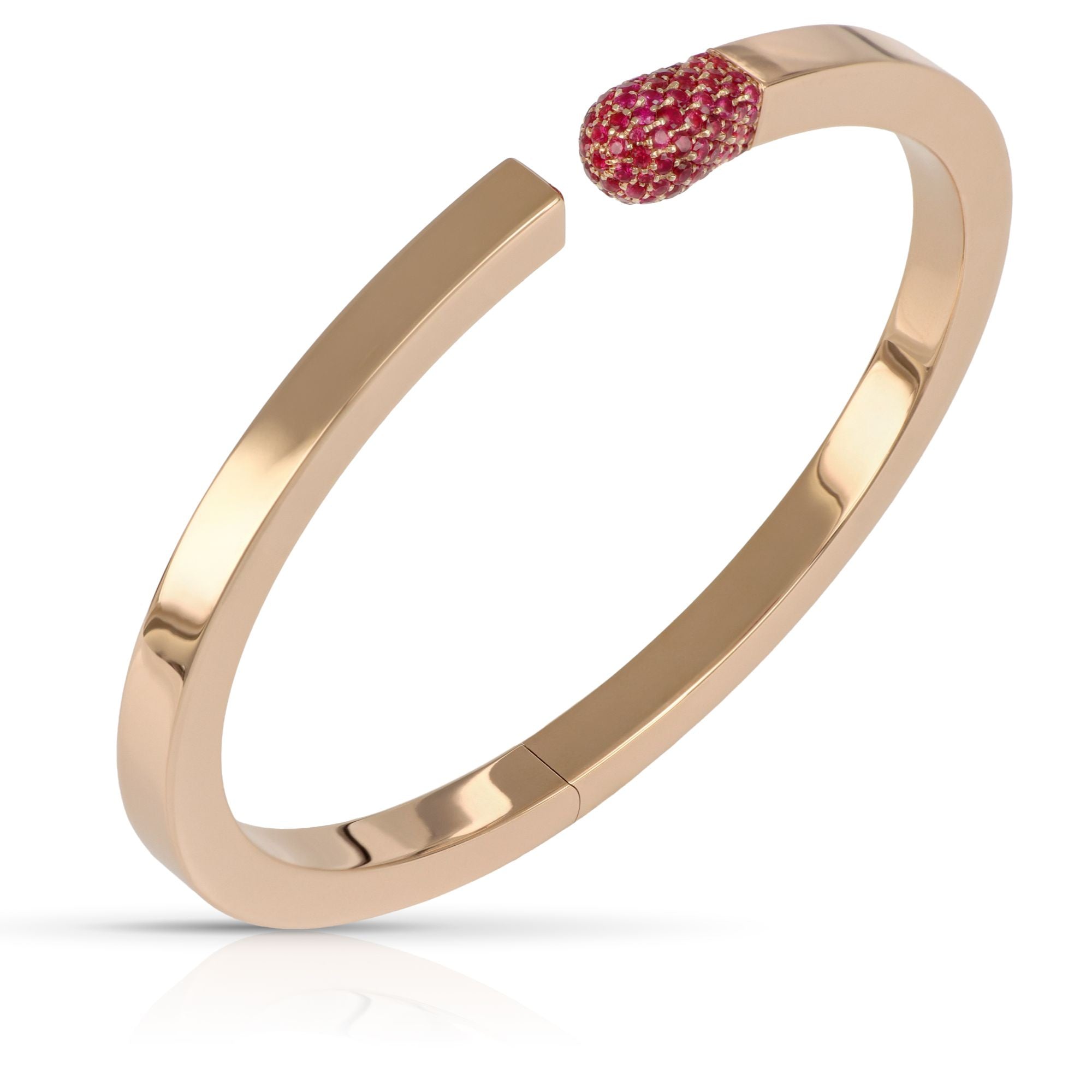 Accendimi - Bracelet - Rose Gold - Rubies - 5mm