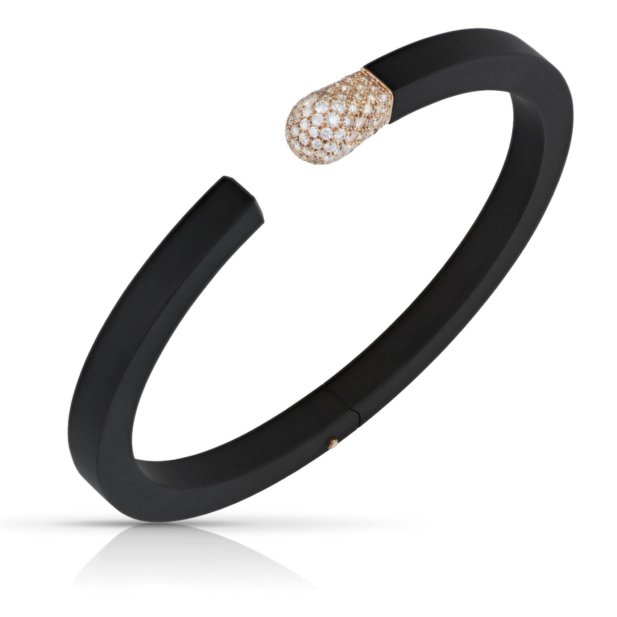 Accendimi - Bracelet - Titanium - Champagne Diamonds - 5mm