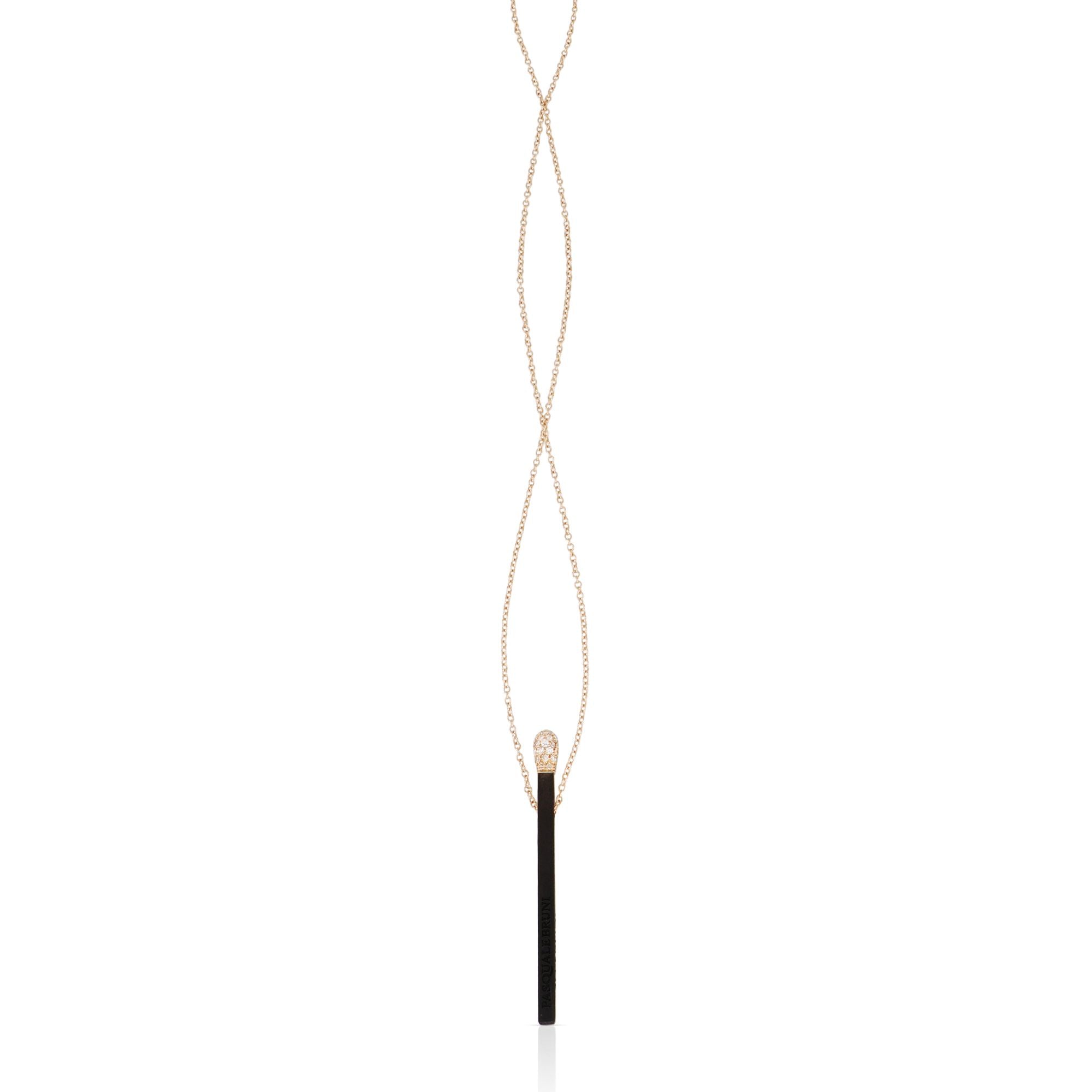 Accendimi - Necklace - Titanium - Rose Gold