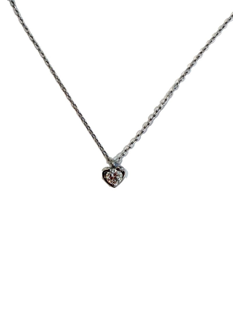 Heart Pendant Necklace 0.12ct