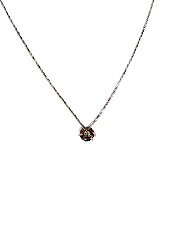 DNA necklace white gold 0.1ct