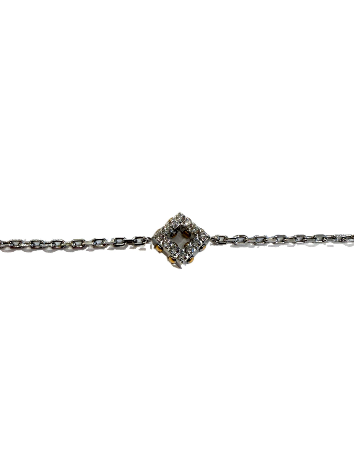 DNA White Gold Bracelet Square