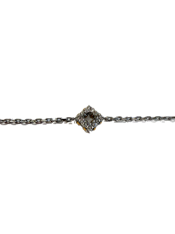 DNA White Gold Bracelet Square