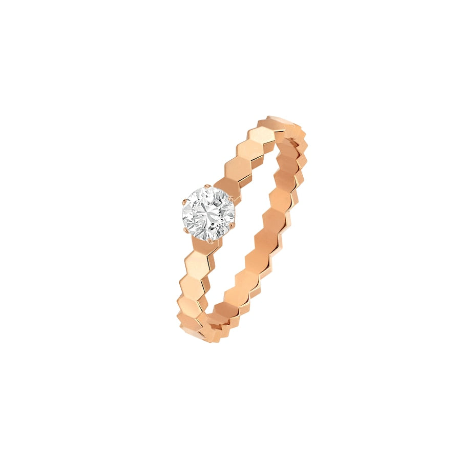 Bee de Chaumet -  Solitaire 0.3ct- Rose Gold - Size 53