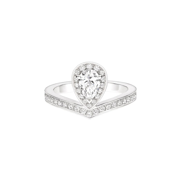 Josephine Aigrette - Solitaire 0.50CT -  size 53