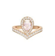 Josephine Aigrette - Ring - Rose Quartz