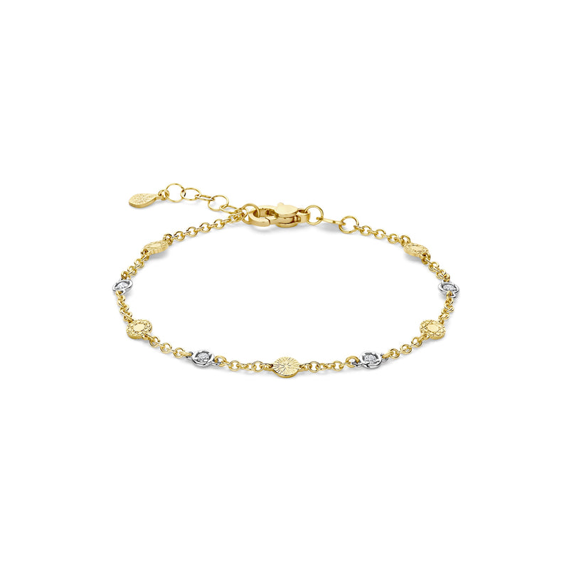 Shapes of Love Bracelet Yellow Gold 0.11ct BR