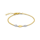 Shapes of Love Bracelet YG 0.1ct PS
